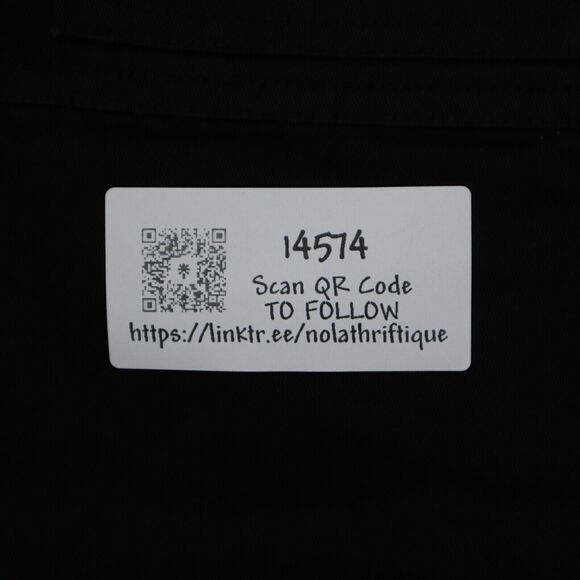 Casual Short Womens 3X Black Classic Cargo Pockets Belted Button Zip Bottoms - Picture 14 of 14